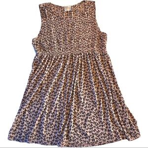 Siren Lily Maternity Pink Black Bow Print Sleeveless Dress Small